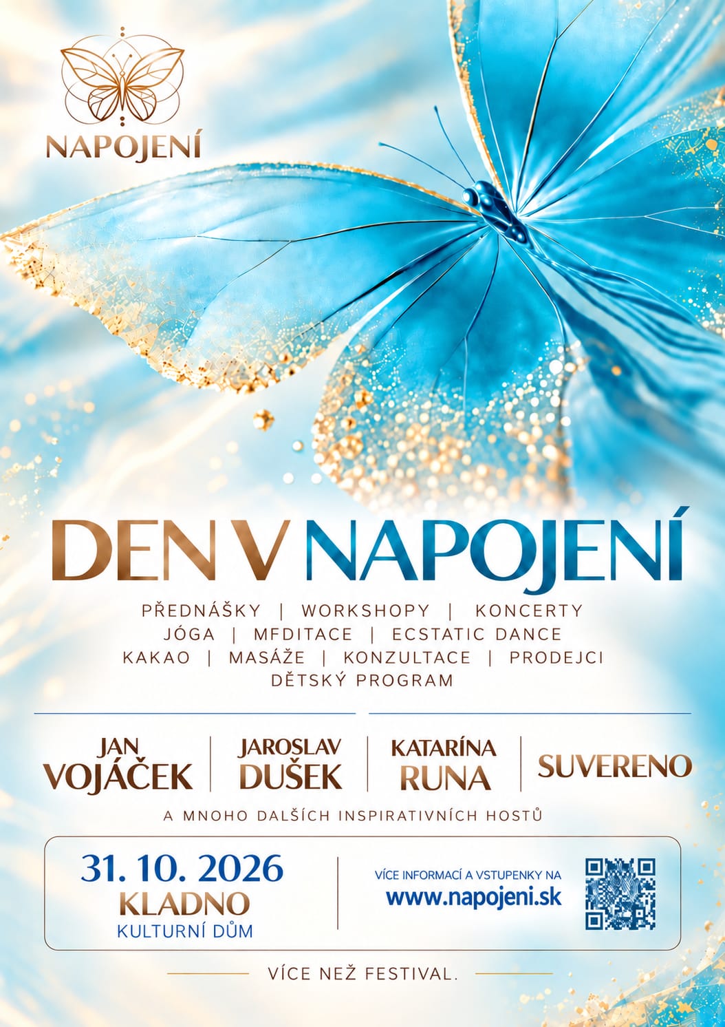 Festival NAPOJENÍ 2026 – festivalový leták