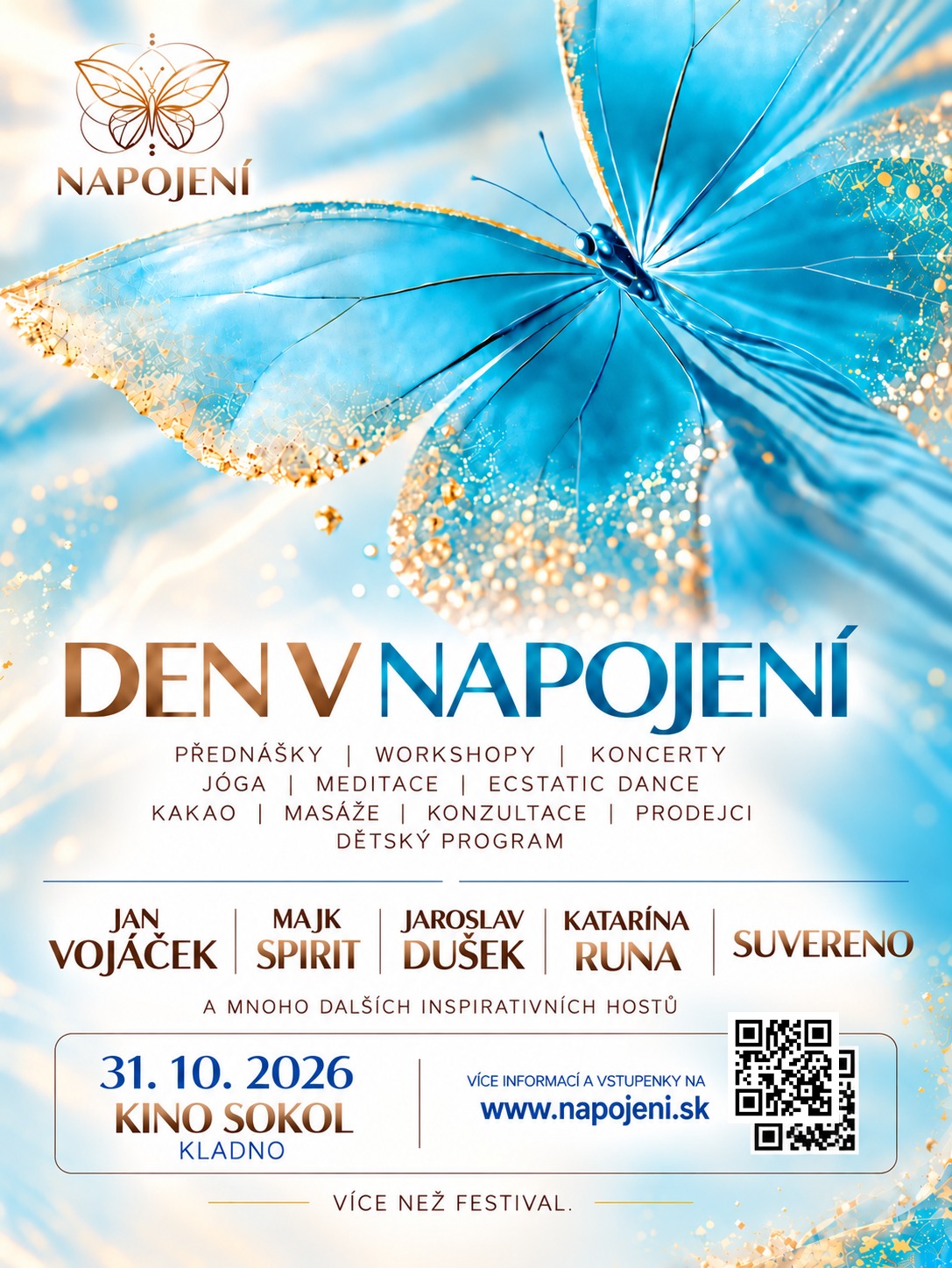 Festival NAPOJENÍ 2026 – festivalový leták